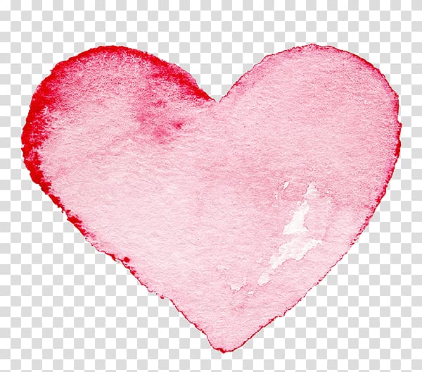 Watercolor painting Heart, Heart Painting transparent background PNG clipart