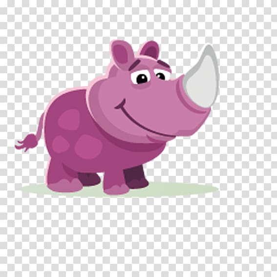 Rhinoceros , Pink rhino transparent background PNG clipart