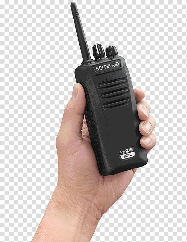 Kenwood TK-3401D PMR446 Walkie-talkie Kenwood Corporation Two-way radio, walkie talkie transparent background PNG clipart