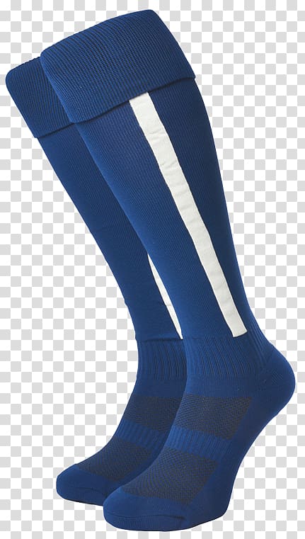 Sock Cobalt blue Knee, striped ings transparent background PNG clipart