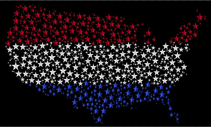 United States US Presidential Election 2016 Map Popular vote Flag, Similar transparent background PNG clipart
