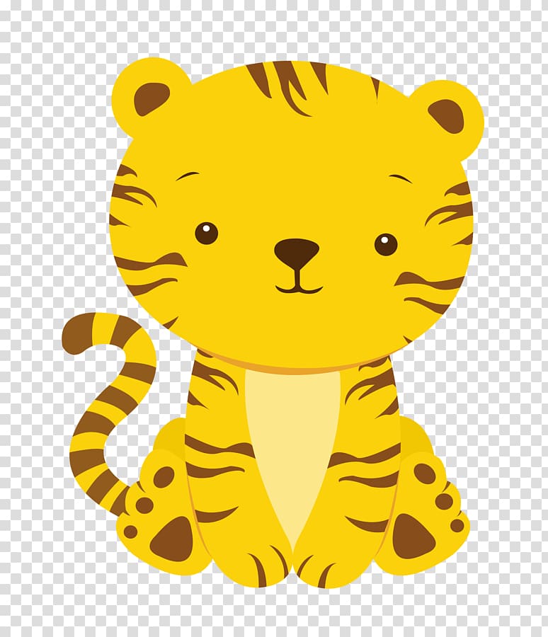 tiger illustration, Baby Tigers Infant Baby shower , safari transparent background PNG clipart