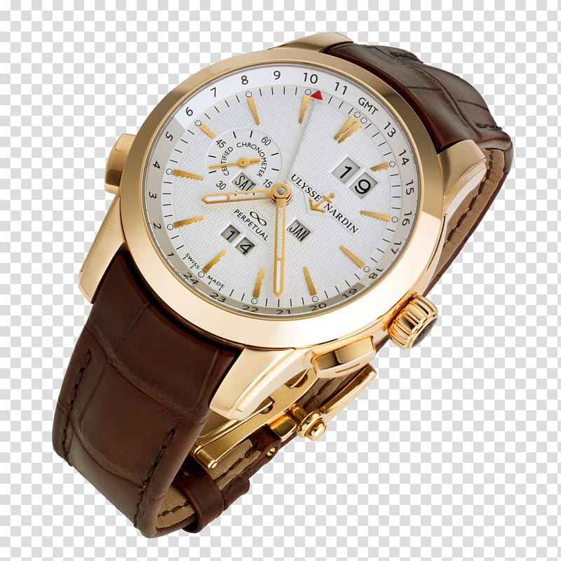Pocket watch Perpetual calendar Strap Ulysse Nardin, watch transparent background PNG clipart