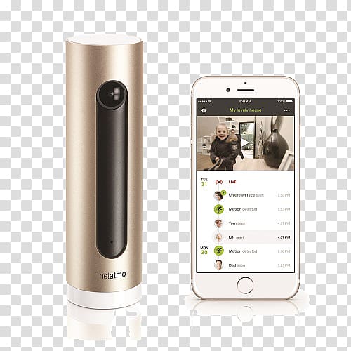 Netatmo Welcome Home Automation Kits Wireless security camera, Camera transparent background PNG clipart