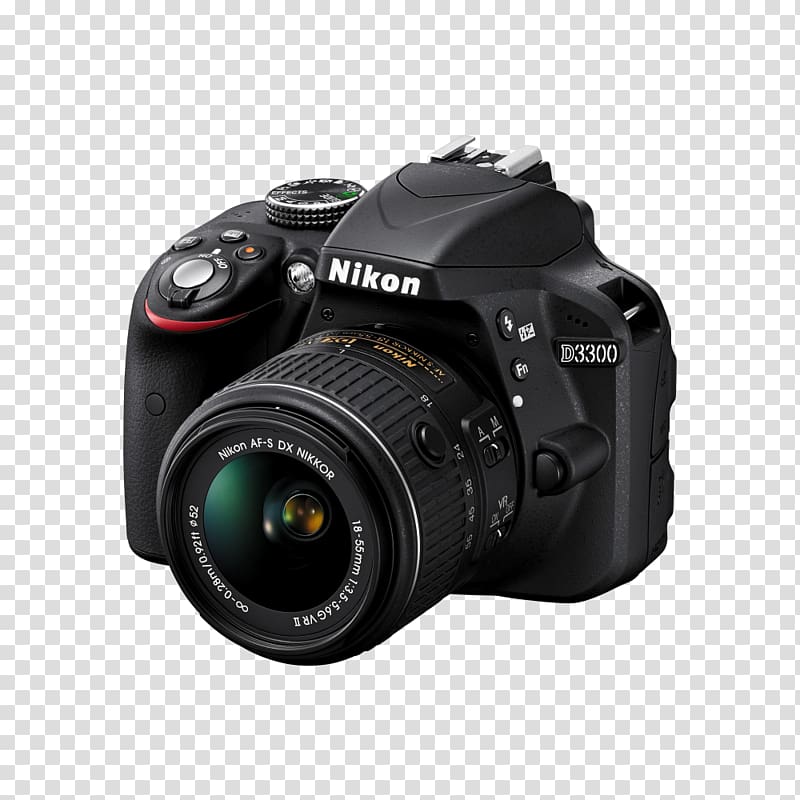 Nikon D3300 Nikon D5600 Nikon D5300 Digital SLR Camera lens, camera lens transparent background PNG clipart
