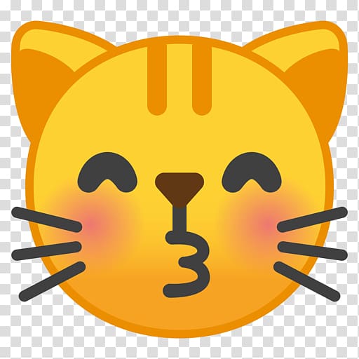Cat Kitten Face with Tears of Joy emoji Emoticon, Cat transparent background PNG clipart