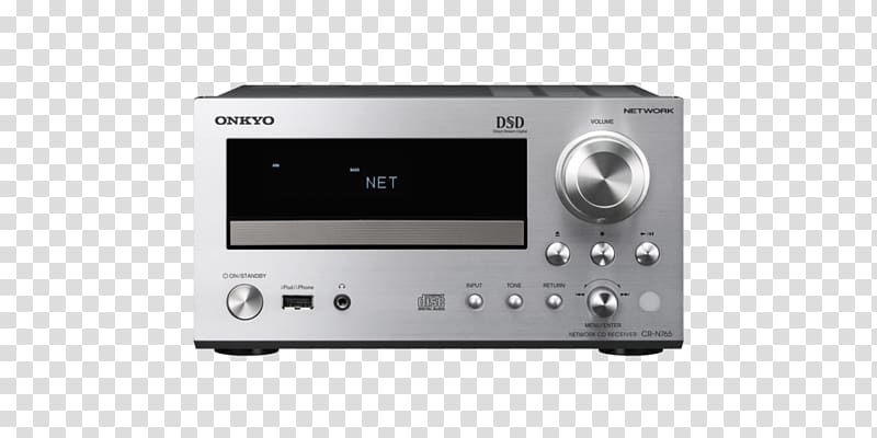 High fidelity AV receiver Onkyo CR-N765 Onkyo CS-N765 Mini Network Hi-Fi System, Radio Receiver transparent background PNG clipart