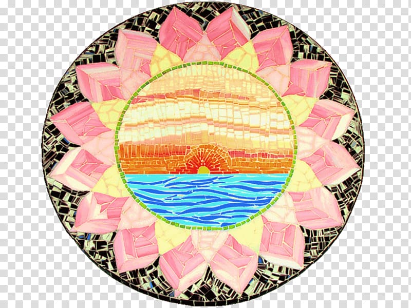 Sand mandala Circle Textile Pink M, circle transparent background PNG clipart