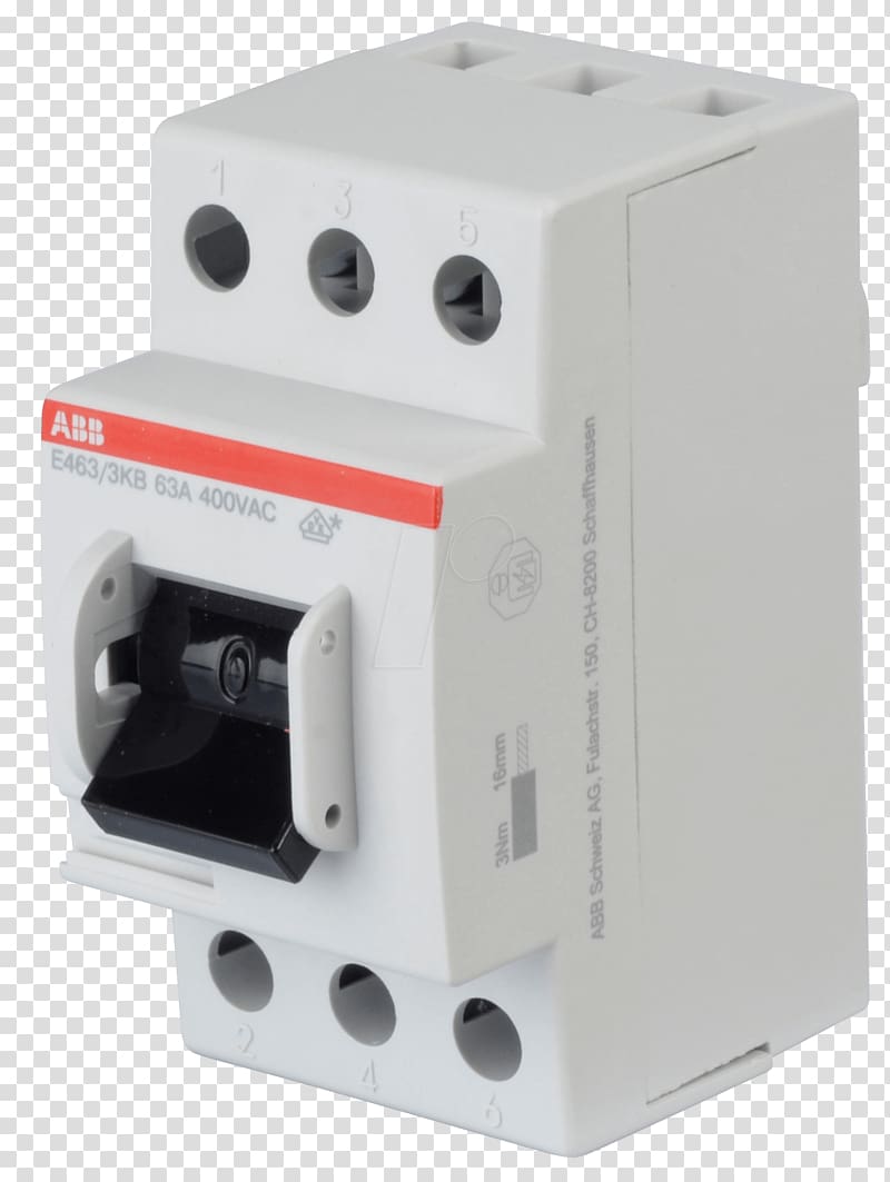 Circuit breaker Electrical Switches Hauptschalter DIN rail ABB Group, others transparent background PNG clipart