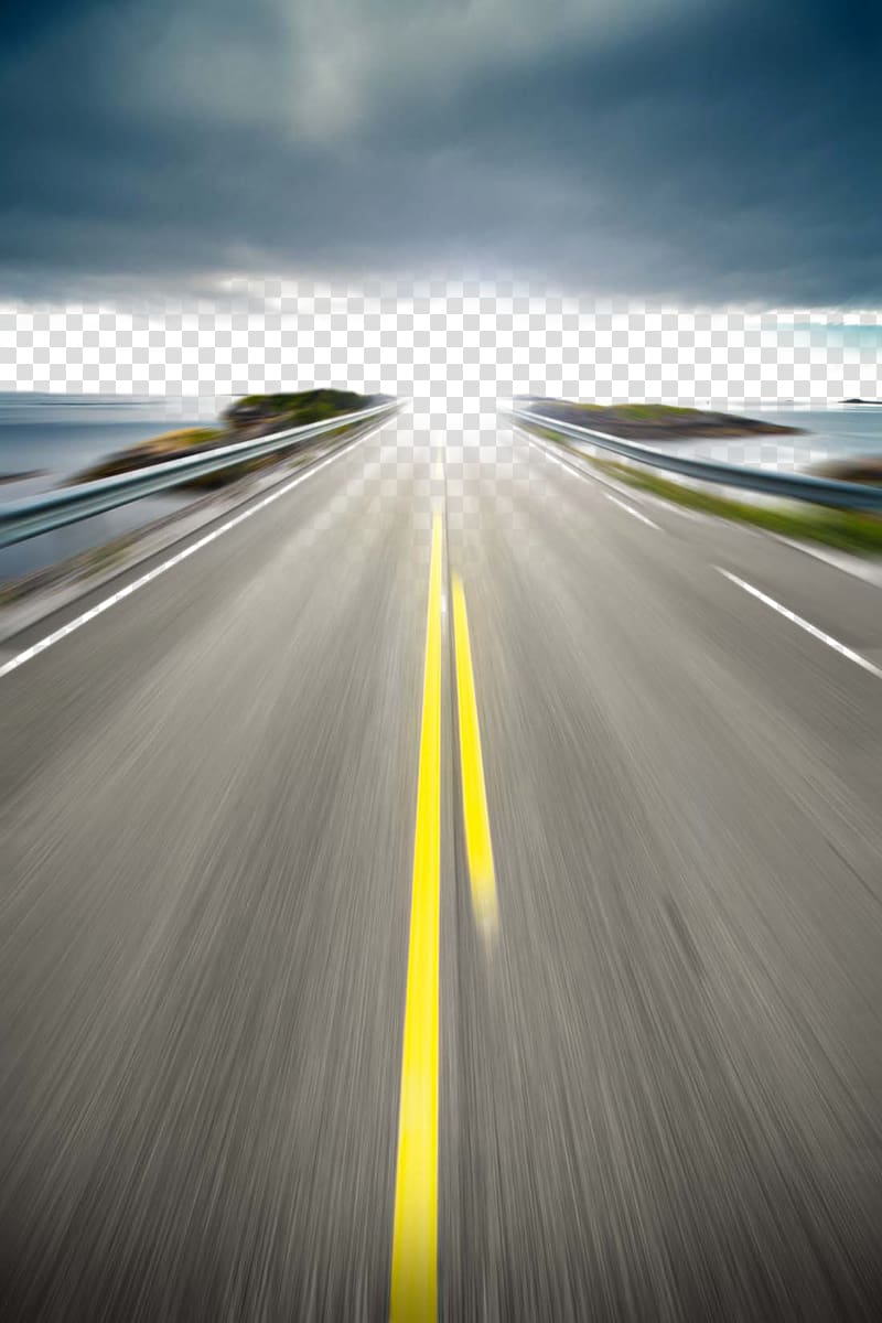 Highway Road , Beautiful scenery road road, road between body of water illustration transparent background PNG clipart