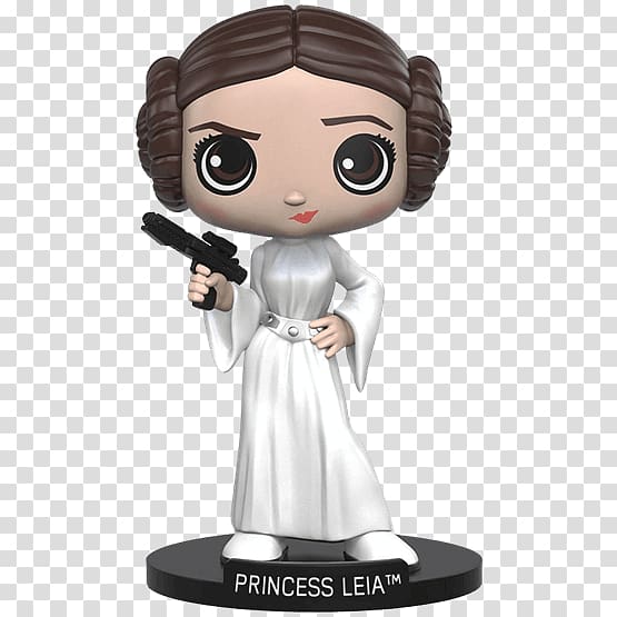 Leia Organa Lando Calrissian Star Wars Rey Bobblehead, PRINCESS LEIA transparent background PNG clipart