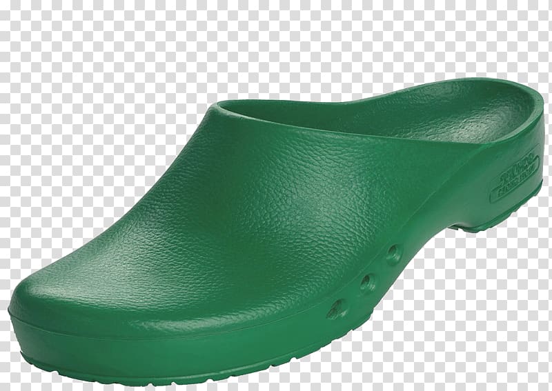 Clog Slipper Shoe Green Footwear, operating room transparent background PNG clipart