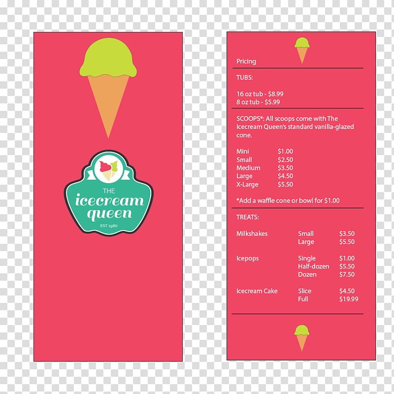 Logo Brand Magenta Font, Ice Cream menu transparent background PNG clipart