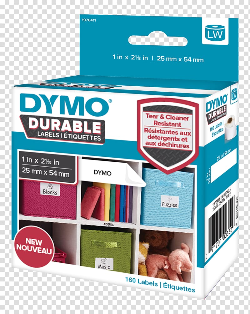 Adhesive tape DYMO BVBA Label printer Office Supplies, Multi Use Multipurpose transparent background PNG clipart