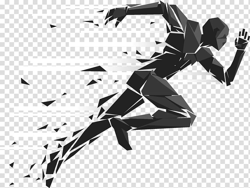 man running illustration, Running Sport Silhouette Illustration, race transparent background PNG clipart