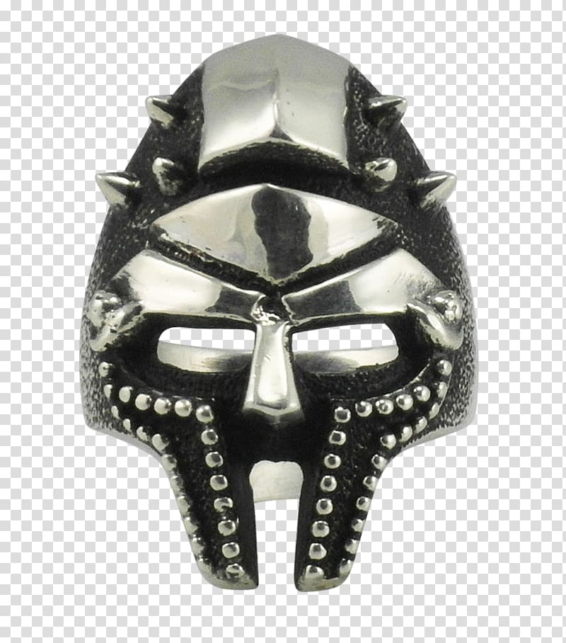 Sterling silver Gladiator Jewellery Ring, Gladiator Helmet transparent background PNG clipart