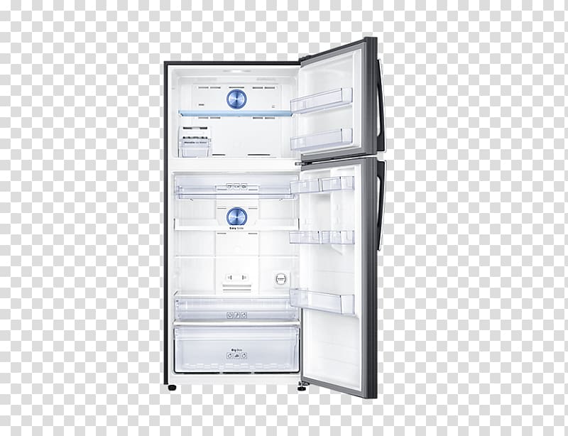 Auto-defrost Refrigerator Inverter compressor Samsung RT50K6531SL, refrigerator transparent background PNG clipart