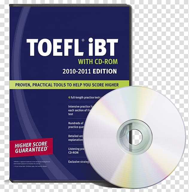 Test of English as a Foreign Language (TOEFL) TOEFL IBT with CD-ROM Book The Official Guide to the TOEFL Test, book transparent background PNG clipart