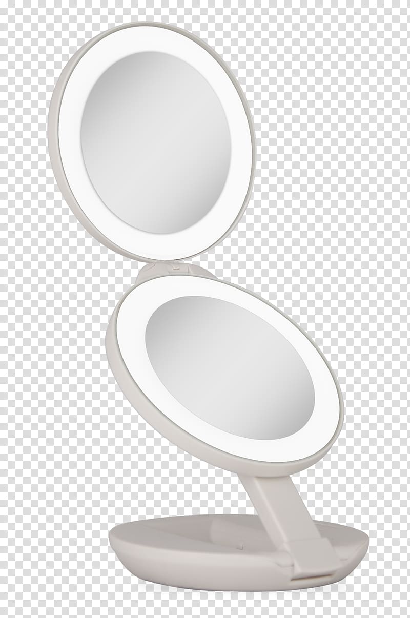 Zadro Dual LED Lighted 10X/1X Magnification Travel Mirror Conair Oval Shaped Double-Sided Lighted Makeup Mirror Conair BE51LED Reflections LED Lighted Collection Mirror, Oval, light transparent background PNG clipart