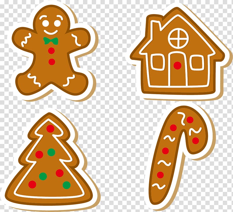 Biscuit Christmas Gingerbread, Christmas cookies transparent background PNG clipart