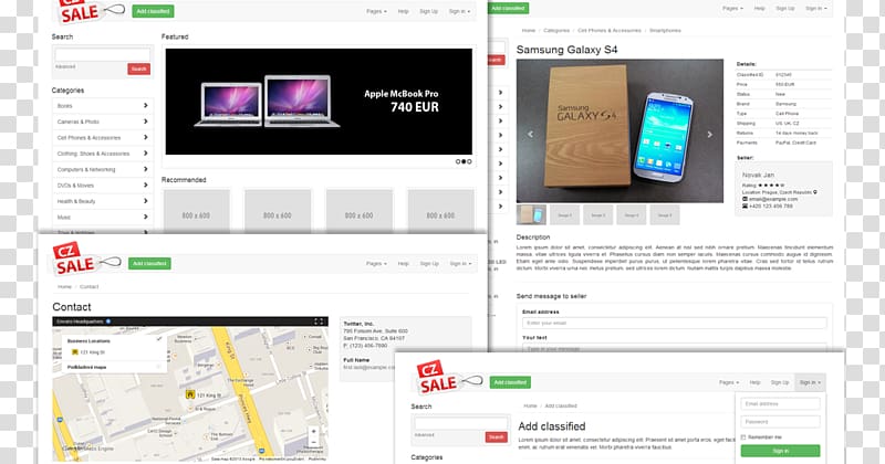 Web page Classified advertising Website Web template system, Classified Ad transparent background PNG clipart