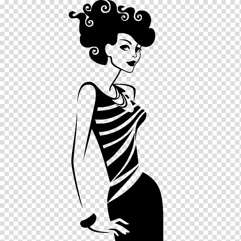 Black and white Drawing Painting Woman, painting transparent background PNG clipart