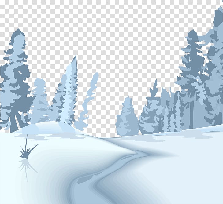Shulin District Snow, Hand-painted scenery snow transparent background PNG clipart