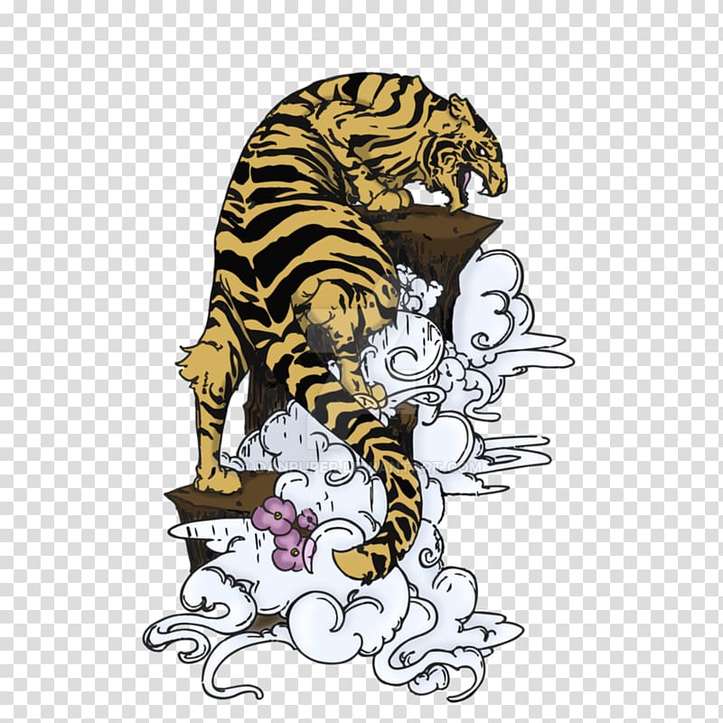 Tiger Tattoo Irezumi, tiger transparent background PNG clipart