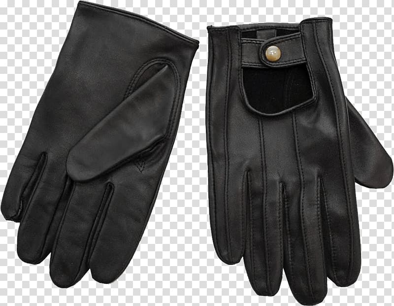 Driving glove Leather Suede Cycling glove, Leather Gloves transparent background PNG clipart