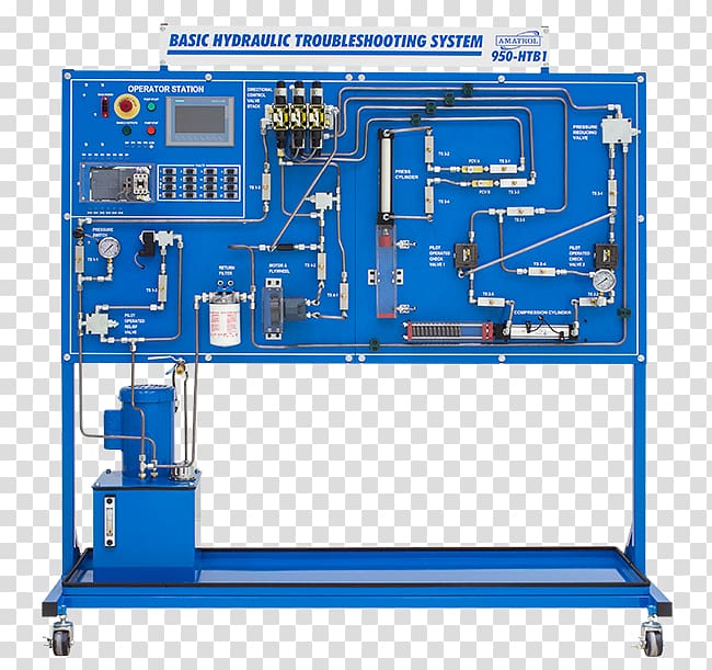Hydraulics Hydraulic drive system Pneumatics Training system, technology transparent background PNG clipart