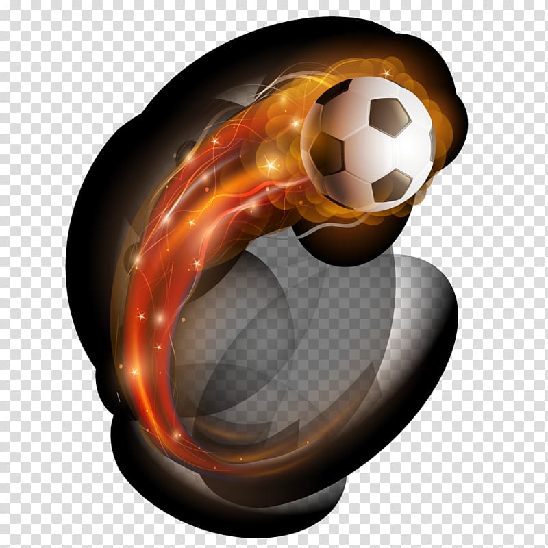 FIFA World Cup Football Illustration, Football flew emitting throw line transparent background PNG clipart