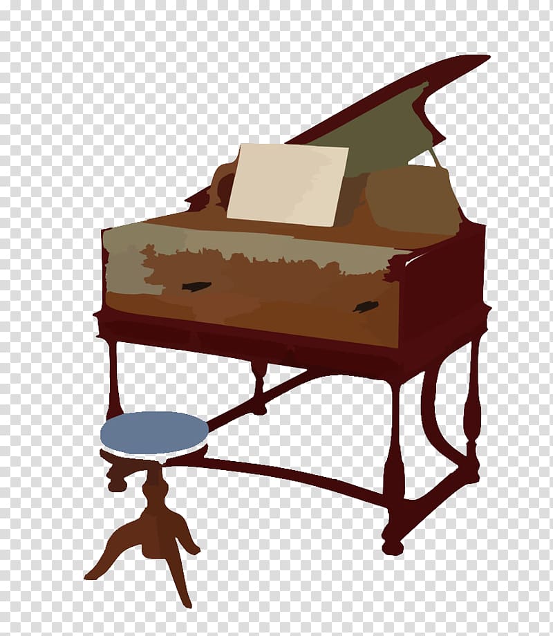Harpsichord Musical instrument Keyboard, Chairs and piano transparent background PNG clipart
