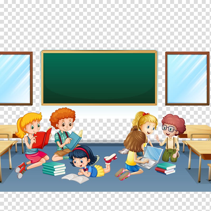 classroom cartoon clipart