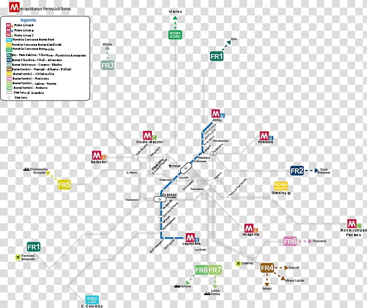 Line C Rapid transit Roma Termini railway station Roma Tiburtina railway station Train, train transparent background PNG clipart