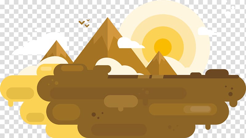 three mountain beside open field illustration, Cartoon Mountain, Suspended cartoon mountain and mountain transparent background PNG clipart