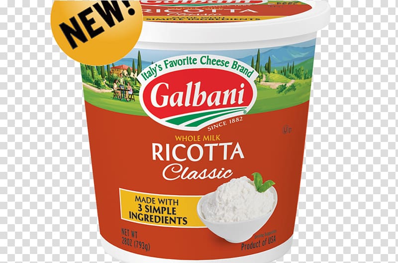 Milk Italian cuisine Ricotta Galbani Cheese, milk transparent background PNG clipart