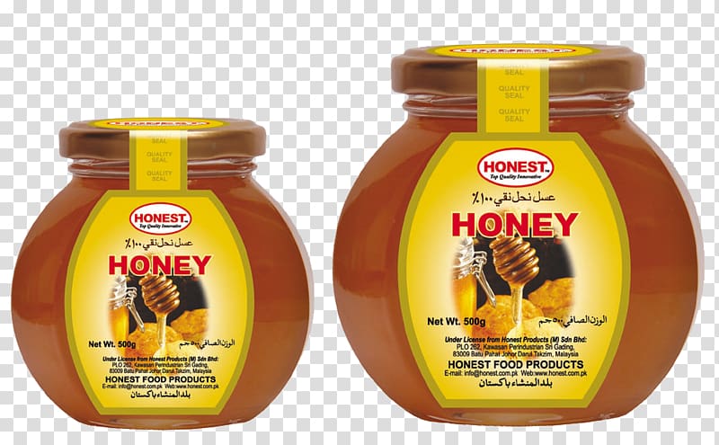 Honey Honest Food Jar Sauce, ginger garlic transparent background PNG clipart