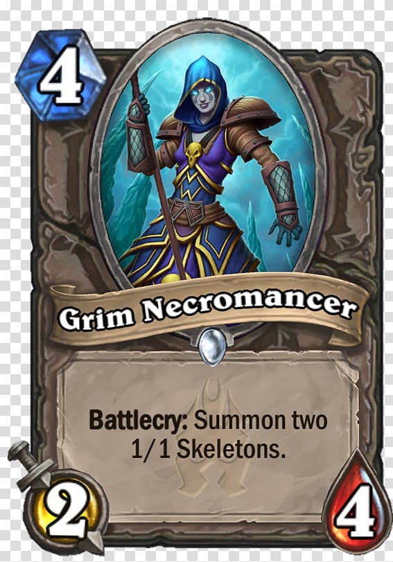 Knights of the Frozen Throne Warcraft III: The Frozen Throne Grim Necromancer World of Warcraft Trading Card Game Video game, Necromancer transparent background PNG clipart