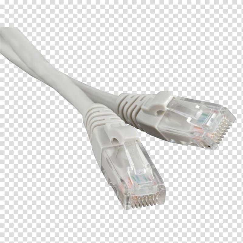 Patch cable Category 5 cable Twisted pair Electrical cable 8P8C, Phone Connector transparent background PNG clipart