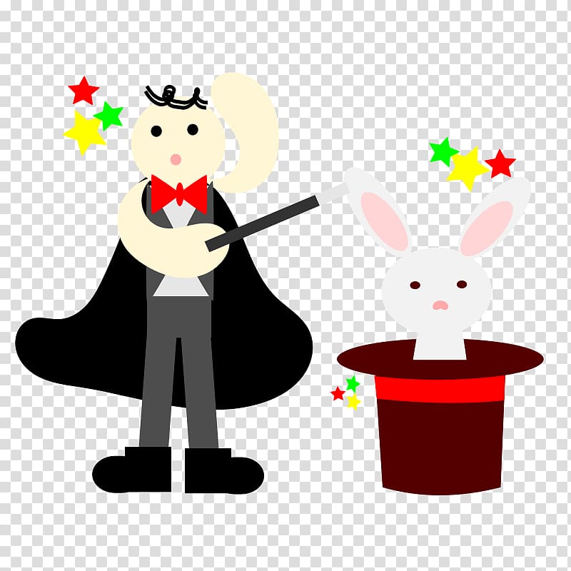 Top hat Rabbit , Magician transparent background PNG clipart