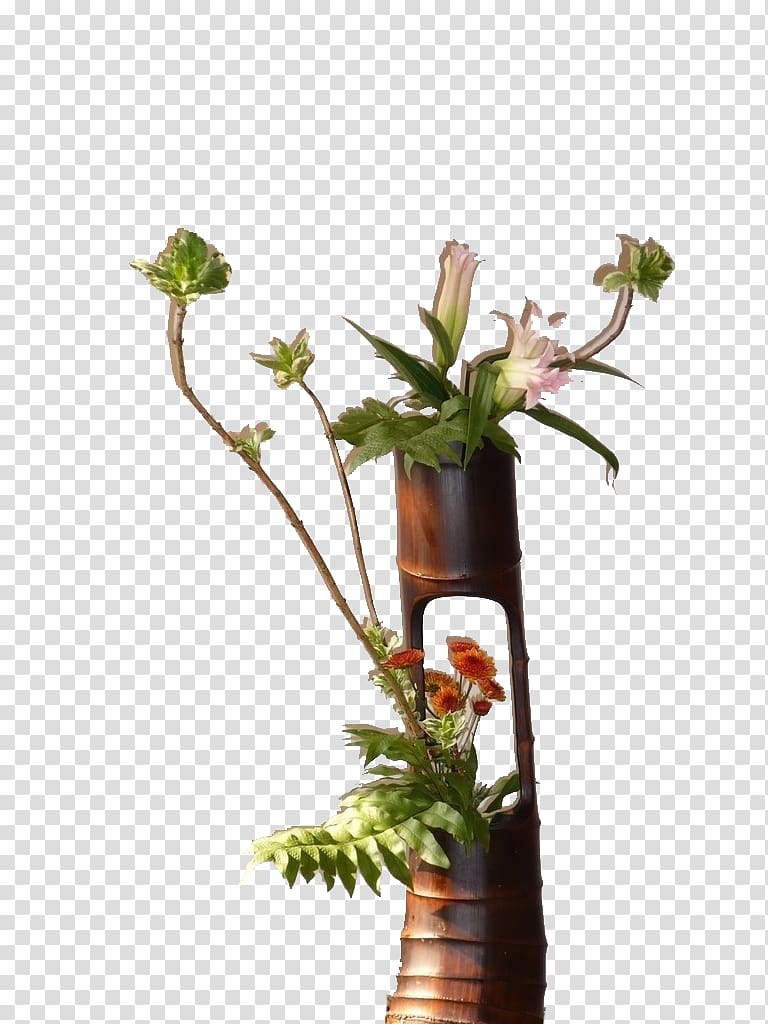 Floral design Flower bouquet Bamboe Floristry, Bamboo flower arrangement transparent background PNG clipart