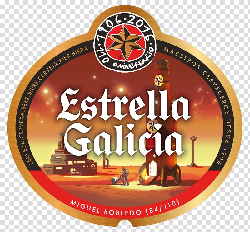 Beer Estrella Galicia Estrella Damm Pale lager, beer transparent background PNG clipart