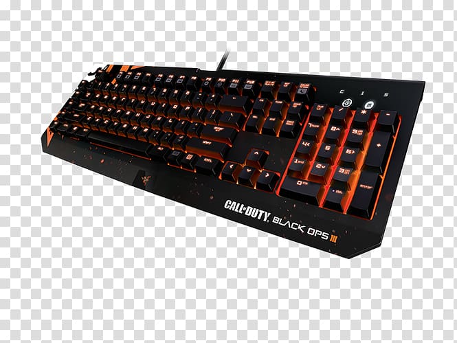 Computer keyboard Razer BlackWidow Chroma V2 Gaming keypad RGB color model, razor transparent background PNG clipart