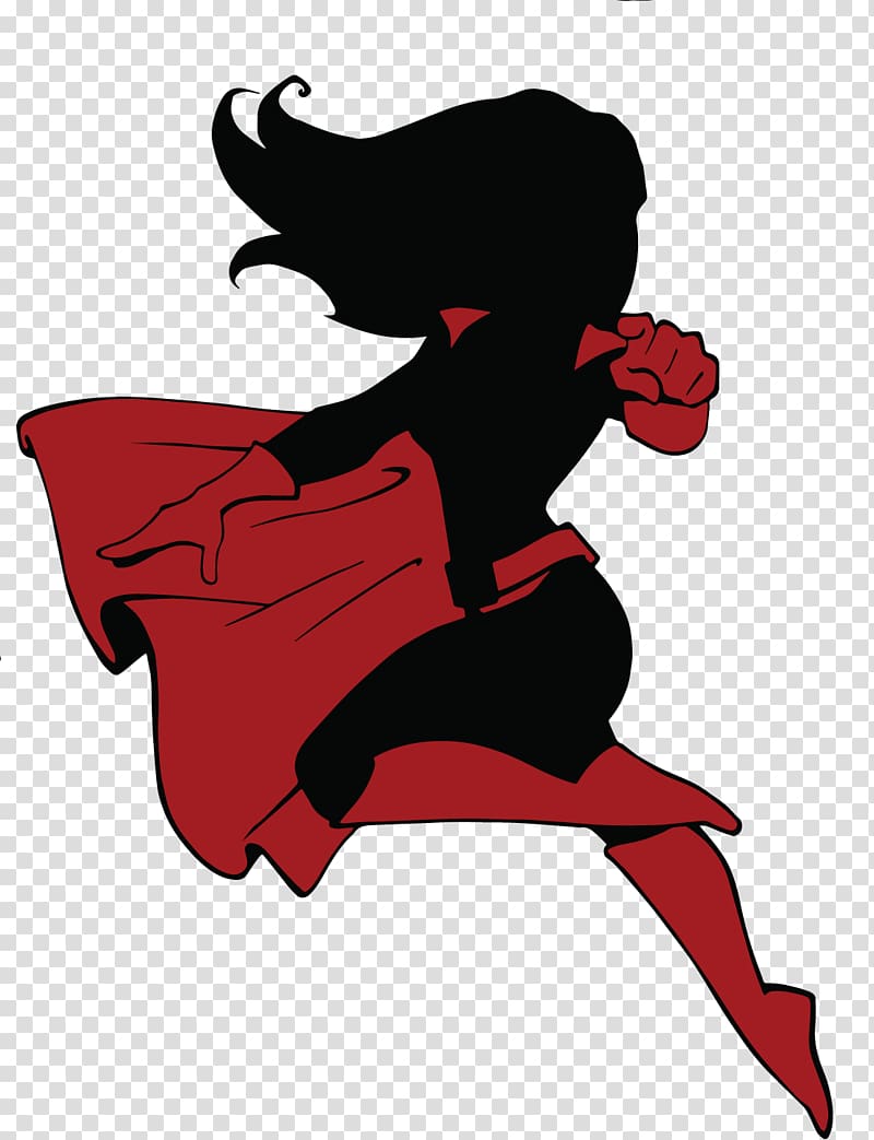 Superhero Silhouette , Silhouette transparent background PNG clipart