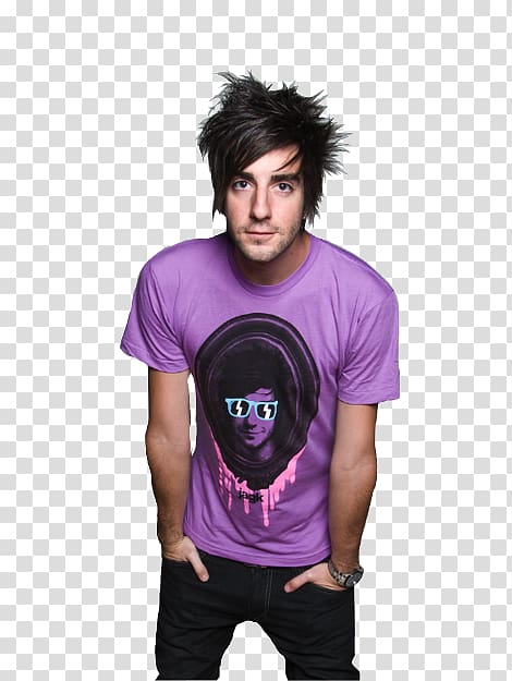 Jack Barakat All Time Low Pop punk T-shirt, all time low transparent background PNG clipart