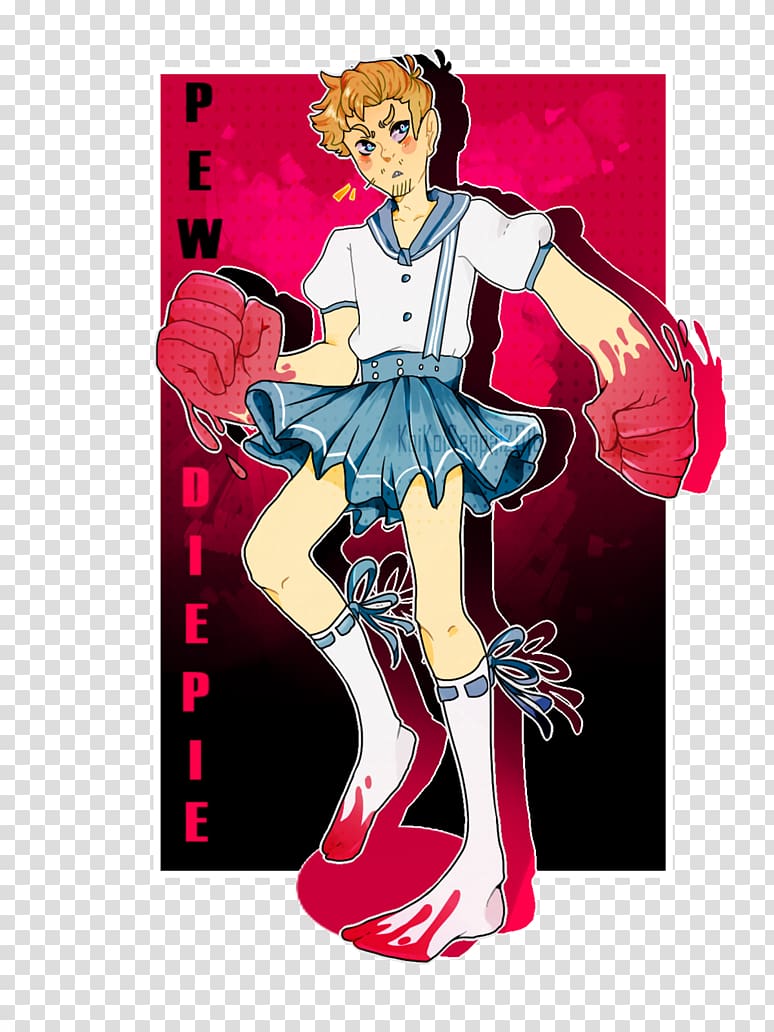 Costume design Mangaka Character, Pewdiepie transparent background PNG clipart