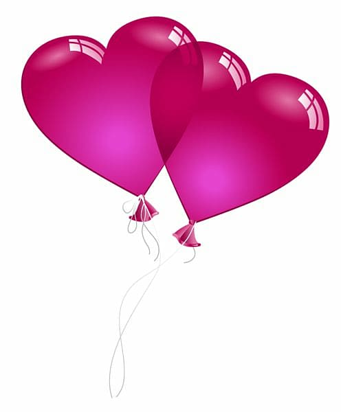 Valentine\'s Day Heart Balloon , Pink Valentine transparent background PNG clipart