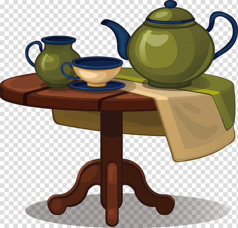 Table Furniture Illustration, banquet tables and chairs transparent background PNG clipart