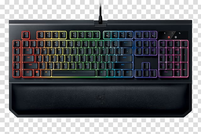 Computer keyboard Razer BlackWidow Chroma V2 Gaming keypad RGB color model, blackwidow transparent background PNG clipart