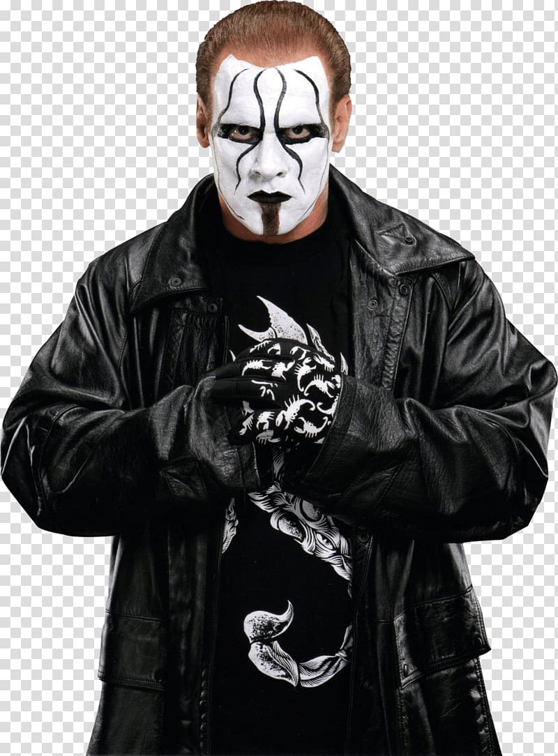 man in black coat standing while holding fist, Sting Ready For A Fight transparent background PNG clipart